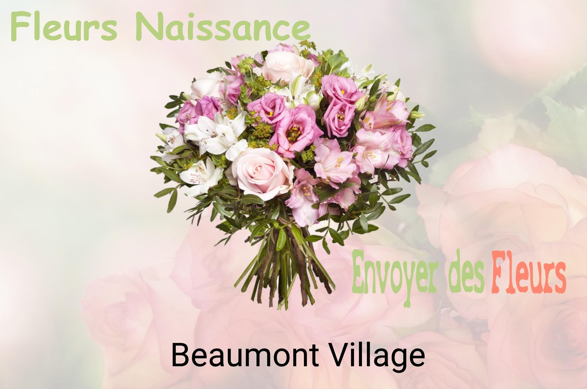 Bouquet de fleurs de naissance livré à Beaumont-Village